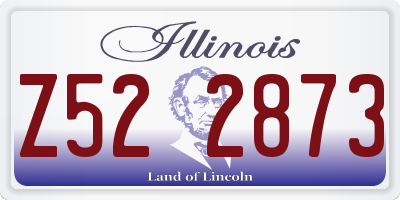 IL license plate Z522873