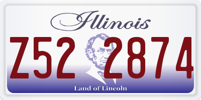 IL license plate Z522874