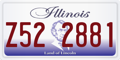 IL license plate Z522881