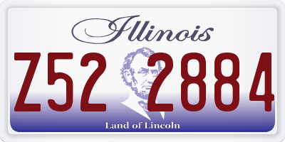 IL license plate Z522884