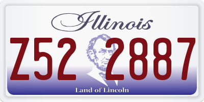 IL license plate Z522887
