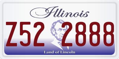 IL license plate Z522888
