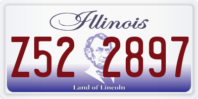 IL license plate Z522897