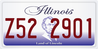 IL license plate Z522901