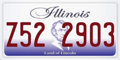 IL license plate Z522903