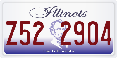IL license plate Z522904