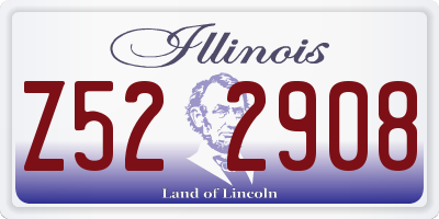 IL license plate Z522908