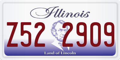 IL license plate Z522909