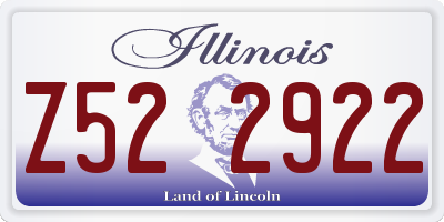 IL license plate Z522922