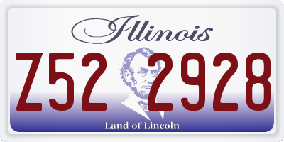IL license plate Z522928
