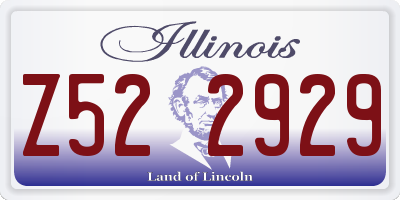 IL license plate Z522929