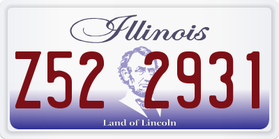 IL license plate Z522931