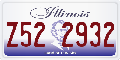 IL license plate Z522932