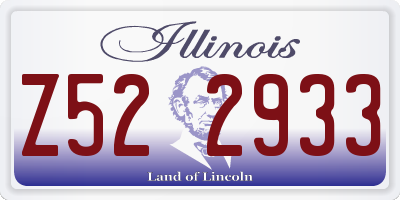 IL license plate Z522933