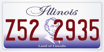 IL license plate Z522935