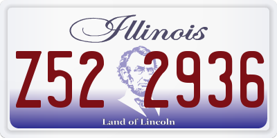 IL license plate Z522936