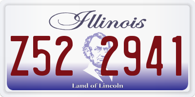 IL license plate Z522941