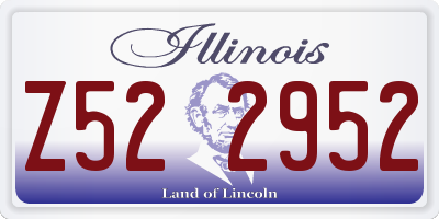 IL license plate Z522952