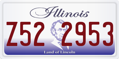 IL license plate Z522953