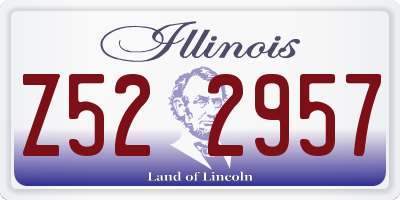 IL license plate Z522957