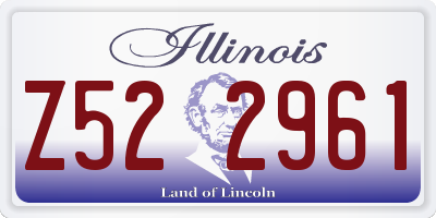 IL license plate Z522961