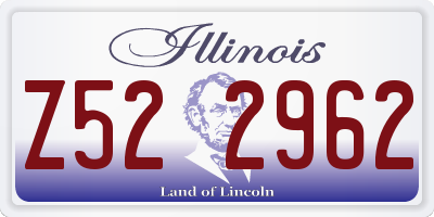 IL license plate Z522962