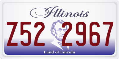IL license plate Z522967