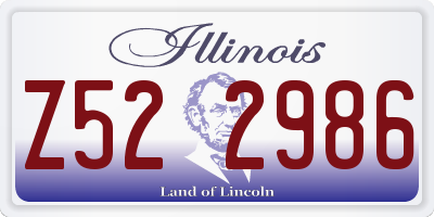 IL license plate Z522986