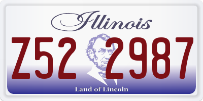 IL license plate Z522987