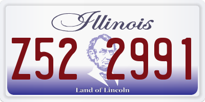 IL license plate Z522991