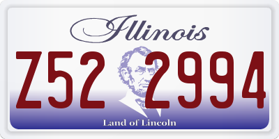 IL license plate Z522994