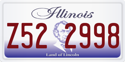 IL license plate Z522998