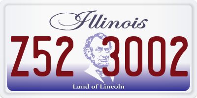 IL license plate Z523002