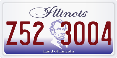 IL license plate Z523004