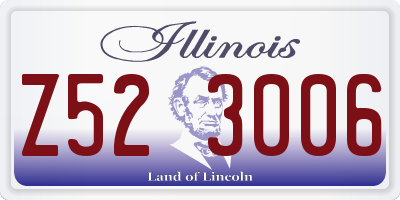 IL license plate Z523006