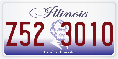 IL license plate Z523010