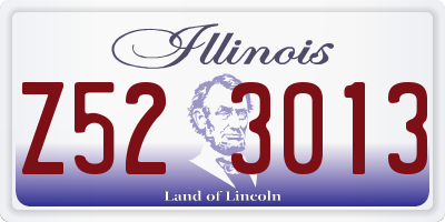 IL license plate Z523013