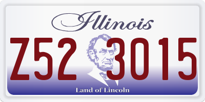 IL license plate Z523015