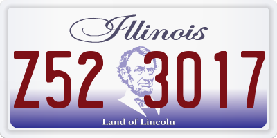IL license plate Z523017
