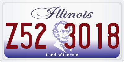 IL license plate Z523018
