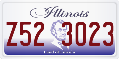 IL license plate Z523023