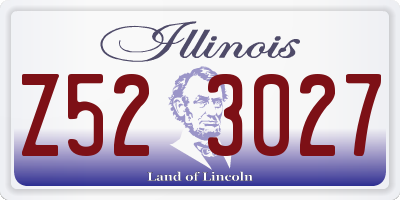 IL license plate Z523027