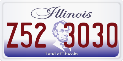 IL license plate Z523030