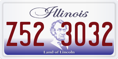 IL license plate Z523032