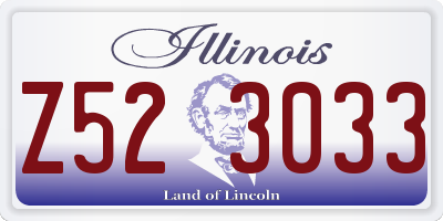 IL license plate Z523033