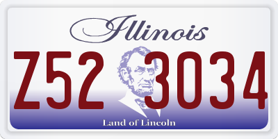 IL license plate Z523034
