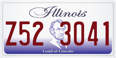 IL license plate Z523041