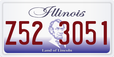IL license plate Z523051
