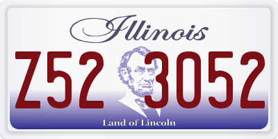 IL license plate Z523052