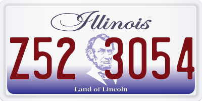 IL license plate Z523054